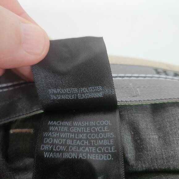 Haggar Premium Cool 18 Men's Shorts Sz 42 Khaki Straight Fit Superflex Waistband - Picture 10 of 10